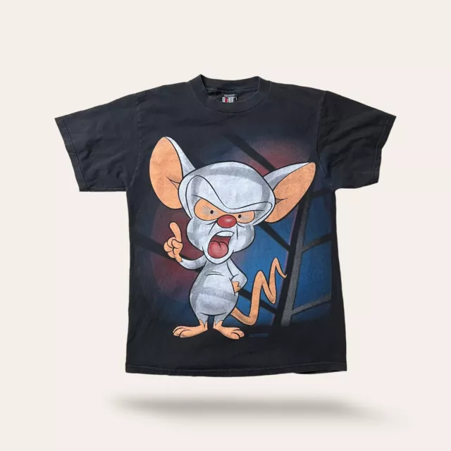 VINTAGE 1994 PINKY and The Brain Graphic Shirt Animaniacs Mens Size ...