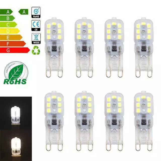 G9 LED Birne 5W 8W Warmweiß Kaltweiß Kapsel-ersetzen Halogen Glühlampe Lampen