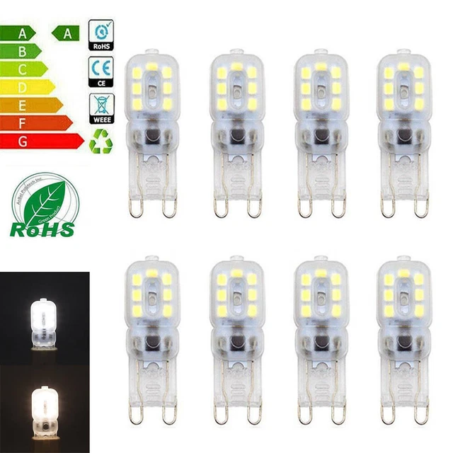 G9 LED Birne 5W 8W Warmweiß Kaltweiß Kapsel-ersetzen Halogen Glühlampe Lampen