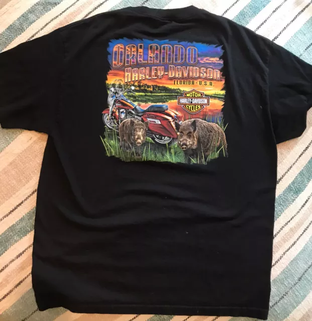 harley davidson t shirt Orlando,FL HOG-WILD 2015 size XL hogs 2
