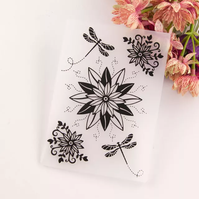 Flowers Plastic Embossing Folder Die Cutting Template Scrapbooking Crafts Decor