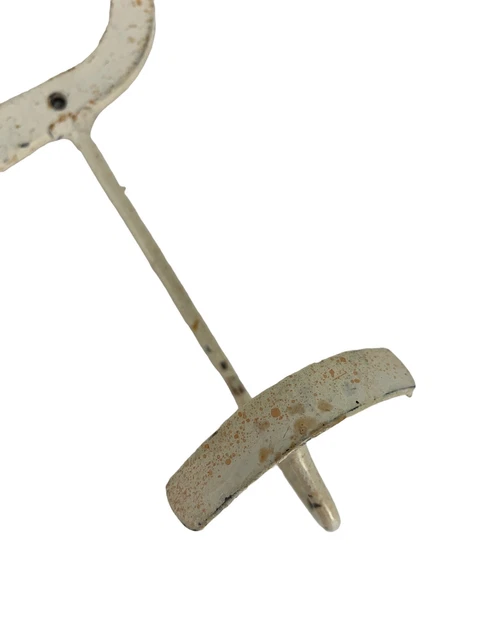 Metal initial “B” Coat hat hook wall mount vintage 1673 Rustic Organize Decor 6