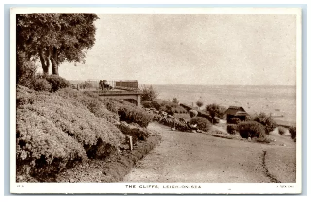 Postcard Cliffs Leigh On Sea Essex