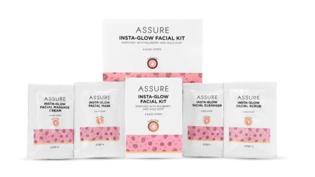 Vestige Assure Instant Glow Facial kit (pack 1 of 5 kit ), Packaging Size: 35 Gm