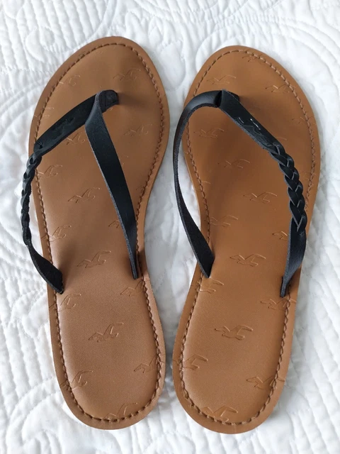 Hollister flip flops womens uk on sale