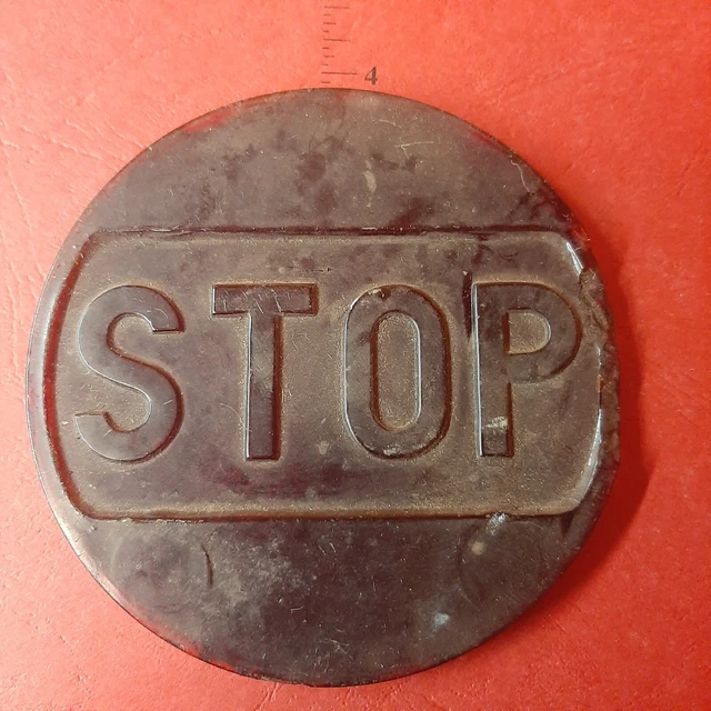 STOP Brake Red Glass LENS 20's 1920's 30's 1930's 1940's 39 Chevy GM Accessory $ STOP Brake Red Glass LENS 20's 1920's 30's 1930's 1940's 39 Chevy GM Accessory $