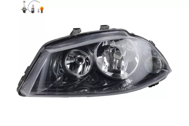 Faro Halógeno Apto para Seat Ibiza Cordoba 6L 02- 09 Izquierda Bombillas