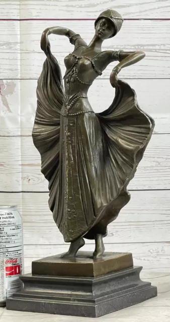 Art Deco Chiparus French Dancer Performer Early 20th Century Fashion Bronze