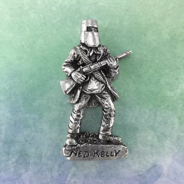 Ned Kelly Souvenir Pewter Fridge Magnet Australiana Gift, Australian Made 2