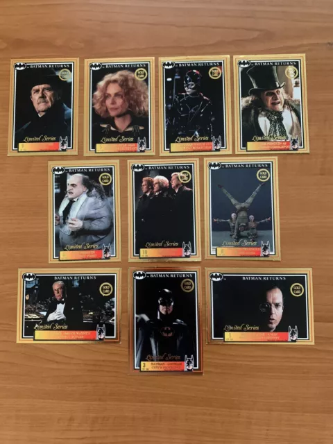 1992 Dynamic Batman Returns Gold Card Set 