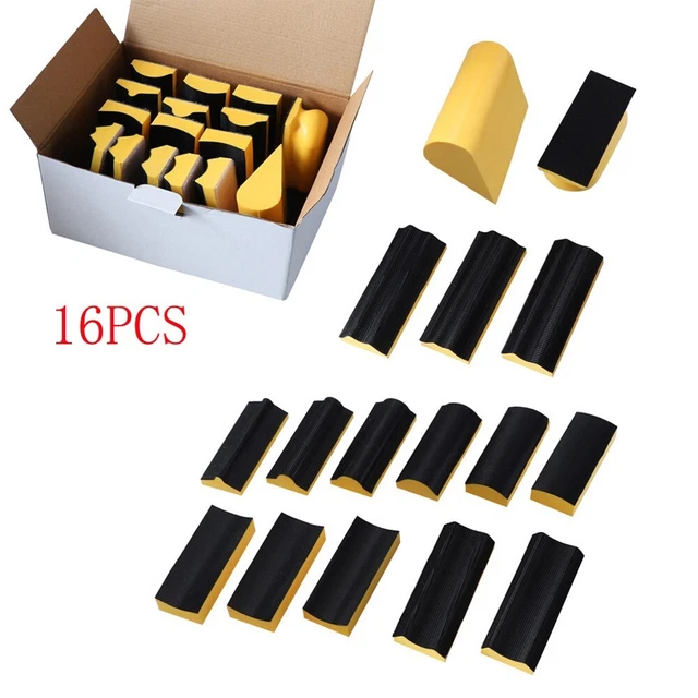 Tampone abrasivo versatile disco per blocco abrasivo manuale 16 pz. ideale per legno