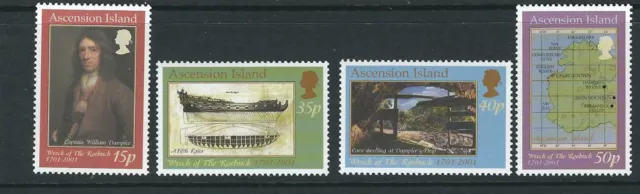 ASCENSION 2001 SINKING of the ROEBUCK VF MNH complete set