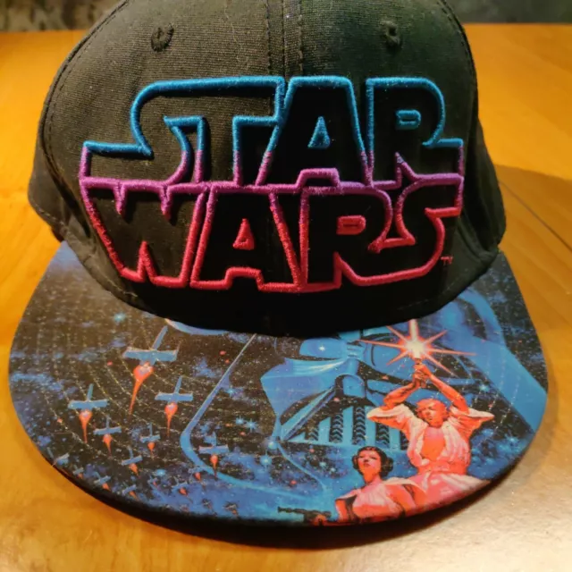 Lucasfilm Star Wars Luke Skywalker and Princess Leia Adult Baseball Cap Hat OS