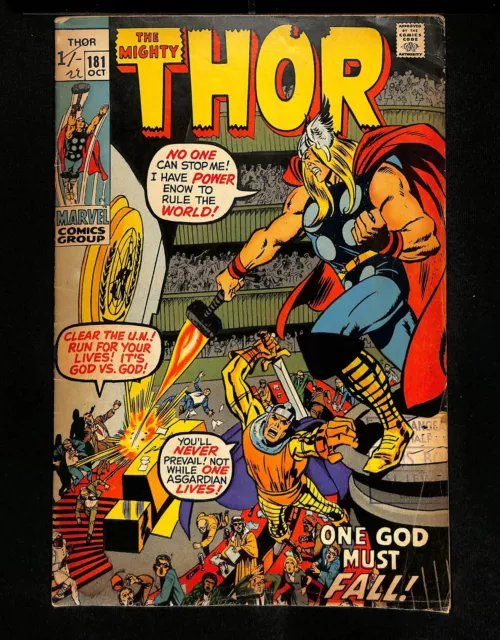 Thor #181 UK Price Variant Marvel 1970