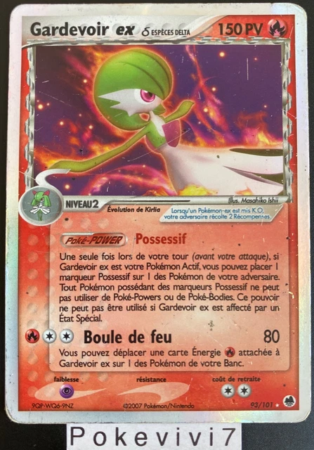 Carte Pokemon GARDEVOIR 93/101 EX Ultra Rare Bloc EX Ile des Dragons FR
