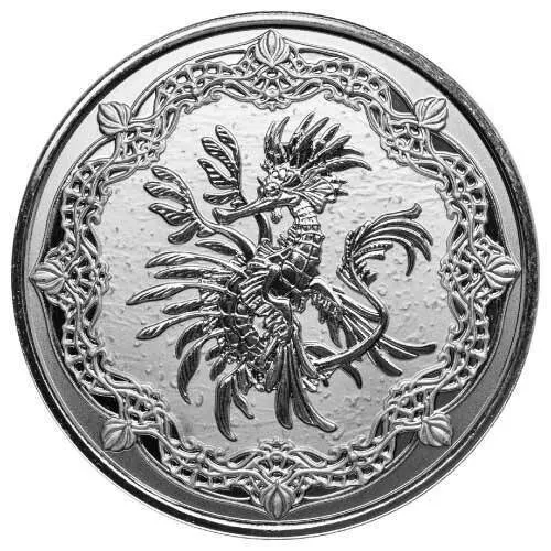 2022 Pure .999 Silver 1 oz Samoa Sea Dragon BU Coin SHIPS NOW