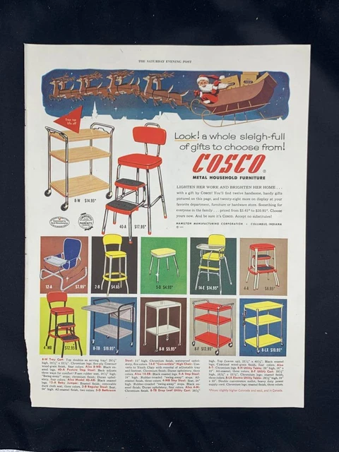 Magazine Ad* - 1954 - COSCO Furniture - Mid Century Modern