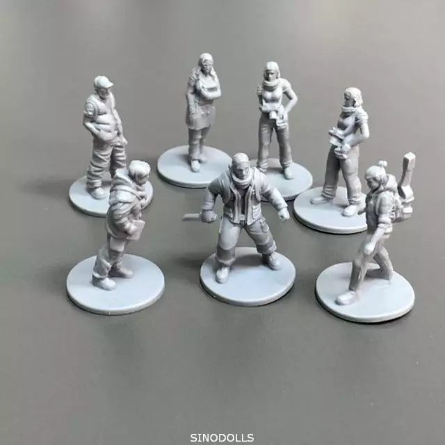 Set 7pcs Character This War Of Mine Board Game Miniatures Role Playing Toys DND