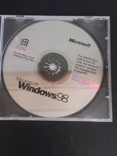 Microsoft WINDOWS 98 edizione inglese UK