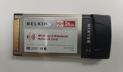 Belkin F5D7010uk Laptop Notebook Wireless 802.11g Scheda di rete PCMCIA 