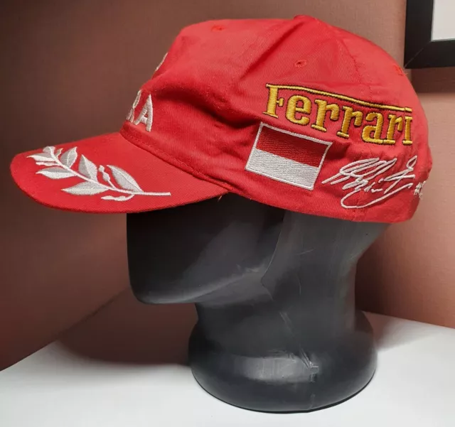 Michael Schumacher DEKRA Ferrari F1 Formel 1 Vintage-Kappe mit gestickter...