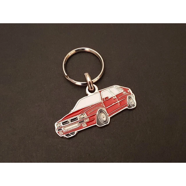 Porte-clés En Caoutchouc Souple Pour Voiture - Modèle Lancia - Léger, Anti-rayures, Avec Mousqueton