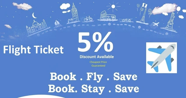 5% Flight Discount Voucher for Booking any Flight Ticket - by Caftop Travels 5% Flight Discount Voucher for Booking any Flight Ticket - by Caftop Travels