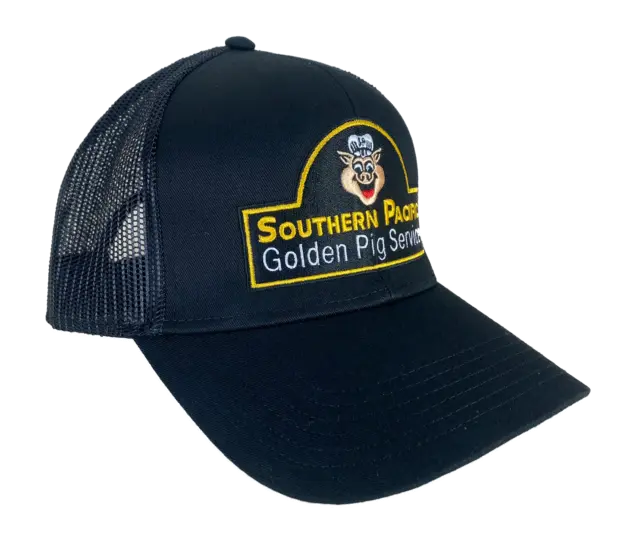 Southern Pacific Golden Pig Service Embroidered Railroad Mesh Cap Hat #40-5100BM