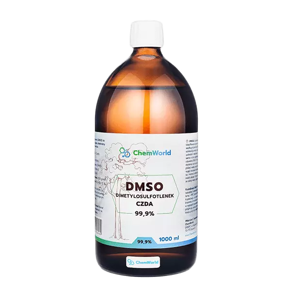 ChemWorld DMSO Dimethylsulfoxid über 99,9% Reinheit, Braunglasflasche 1000ml