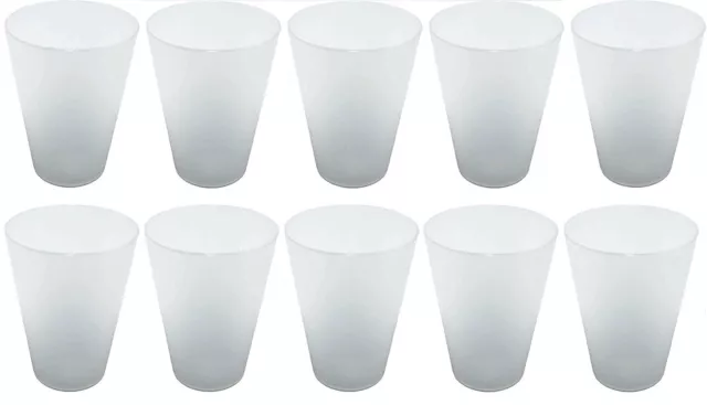 40 Vaso Transparente 0,4 Plástico Recipiente Reutilizable Fiesta Taza