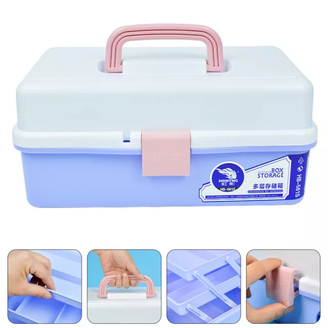 Caja de pintura Gouache recipiente de plástico para llevar herramientas de decoración de plástico