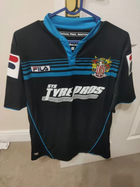 STEVENAGE BORO FC Football Club 2013 2014 Fila Away Shirt Kit