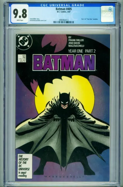 Batman #405 1987-Cgc Graded 9.8 White Pages-3990902013