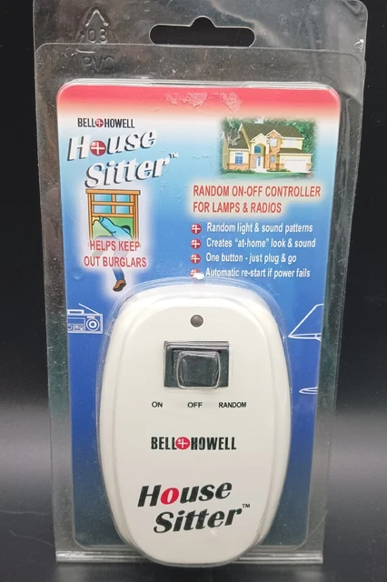 Nuevo controlador Bell Howell House Sitter ayuda a mantener alejados a los ladrones encendido y apagado aleatorio
