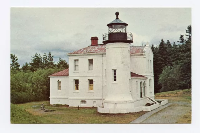 Fort Casey Lighthouse, Puget Sound, Washington Color Postcard
