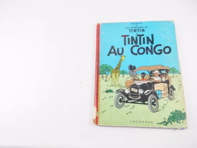 BD TINTIN Tintin au Congo Hergé Edition Casterman B29 de 1960