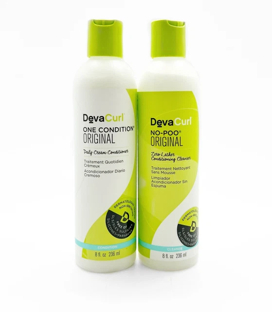 Deva Curl Original No Poo Shampoo And One Condition 8oz Duo 8 kit