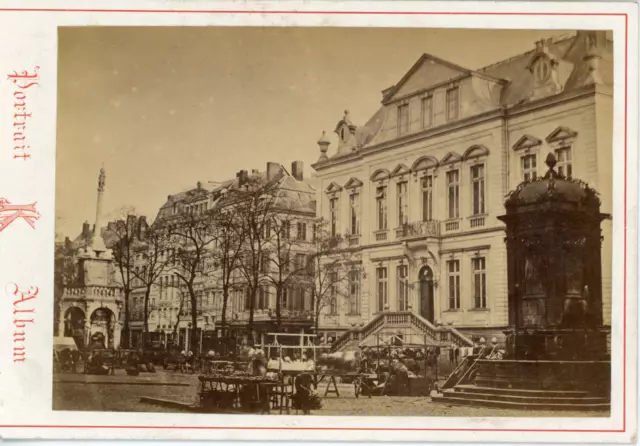 Kirsch, Belgique, Liège, Hôtel de Ville, ca.1880, vintage albumen print Vintage