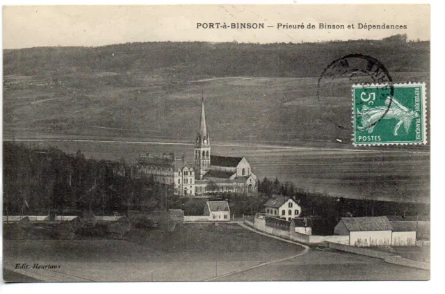 PORT A BINSON - Marne - CPA 51 - le Prieuré de Binson 6