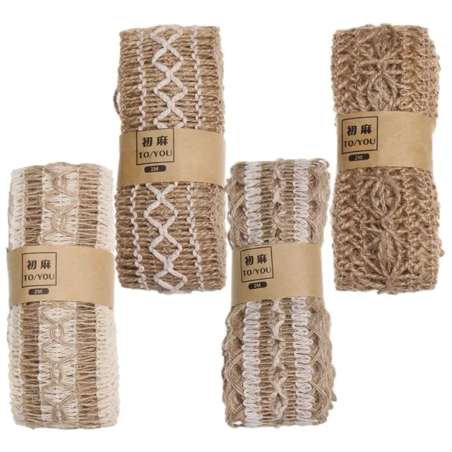 Party Supplies Natural Burlap Hessian Jute Gift Packing Hemp Rope String