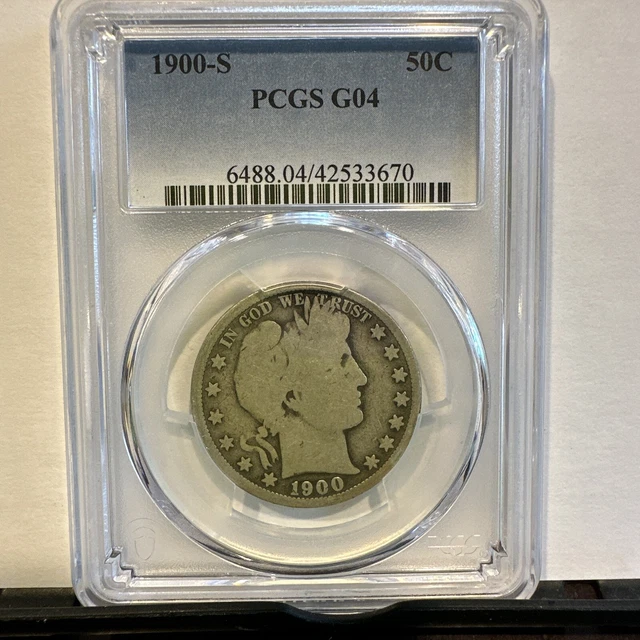 1900 S Barber Half Dollar PCGS G 04 Lowball Registry