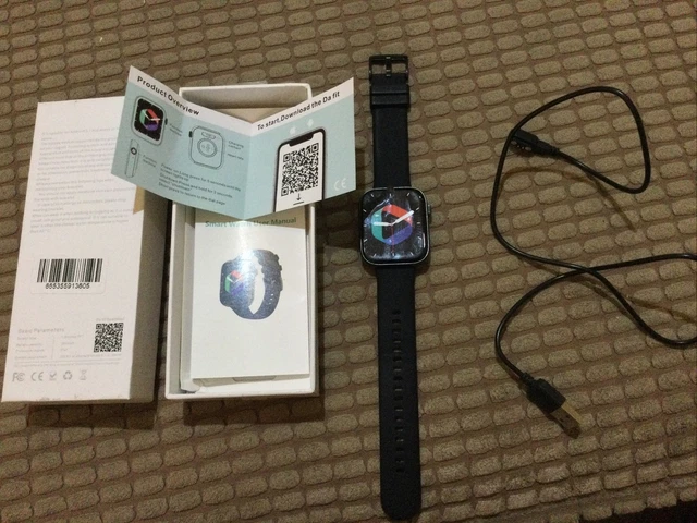 Monitor Salute Frequenza Cardiaca Smartwatch EGQINR 1.91 Pollici HD - Monitor Salute E Fitness Impermeabile IP67 - Compatibile Android/iOS Orologio Fitness 1.91 Pollici