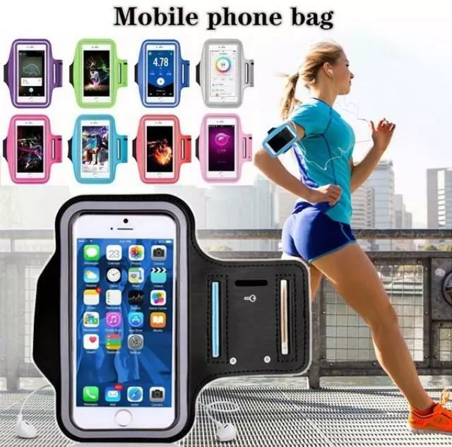 Apple iPhone Gym Running Yoga Jogging Armband Case Key Holder For Samsung Phones