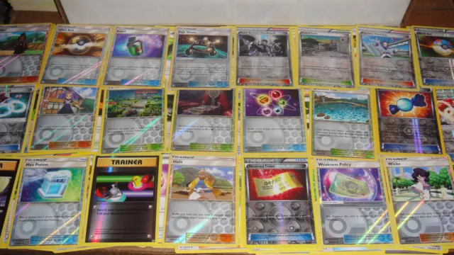Pokemon 100 Card Trainer Lot - Trainers Stadiums Items Supporters Sun & Moon XY