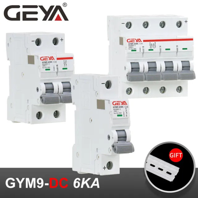 6-63A DC250-1000V MCB 6KA Solar Circuit Breaker Leistungsschalter Schutzsch S3T8