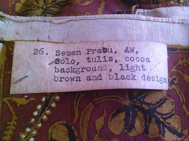 Antique Vintage Semen Prabu Indonesia Stamp Batik Fabric New Handmade