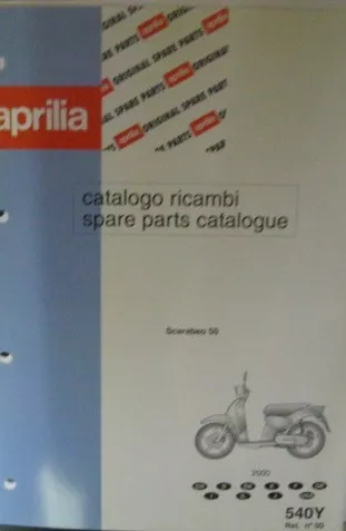 * APRILIA SCARABEO 50 ROLLER  Ersatzteilliste 2000 540Y *