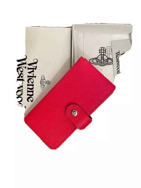 Vivienne Westwood Red Milano Slim Card Holder – BlackSkinny
