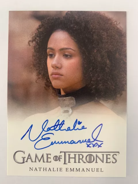 2014 Game of Thrones Season 6 - Nathalie Emmanuel as Missandei Auto On Card