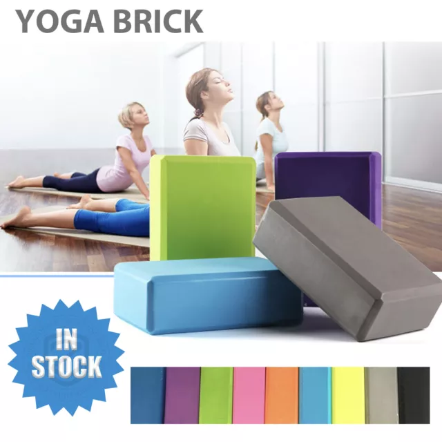 Yoga Block Brick Foaming Home Exercise Practice Fitness Gym Sport Tool